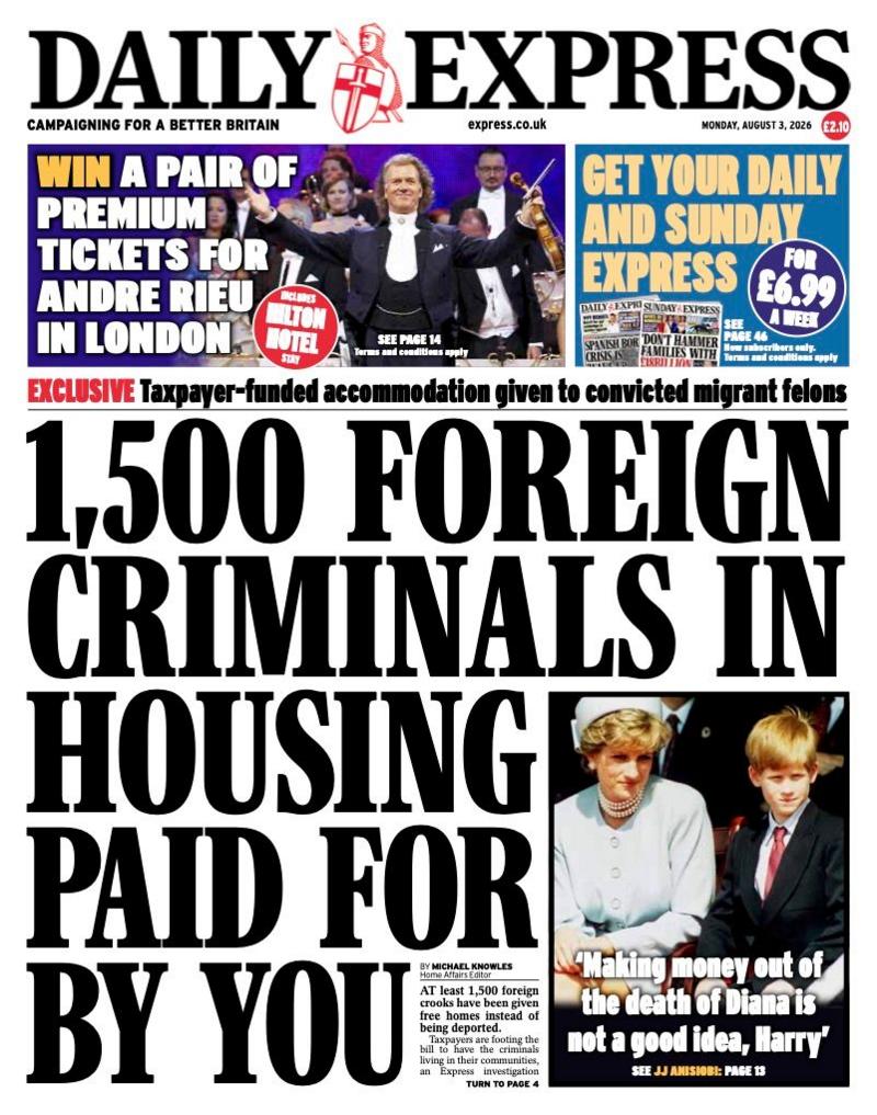 The Daily Express says