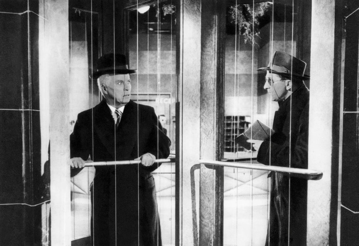 Charlie Chaplin, left, in A King in New York (1957).