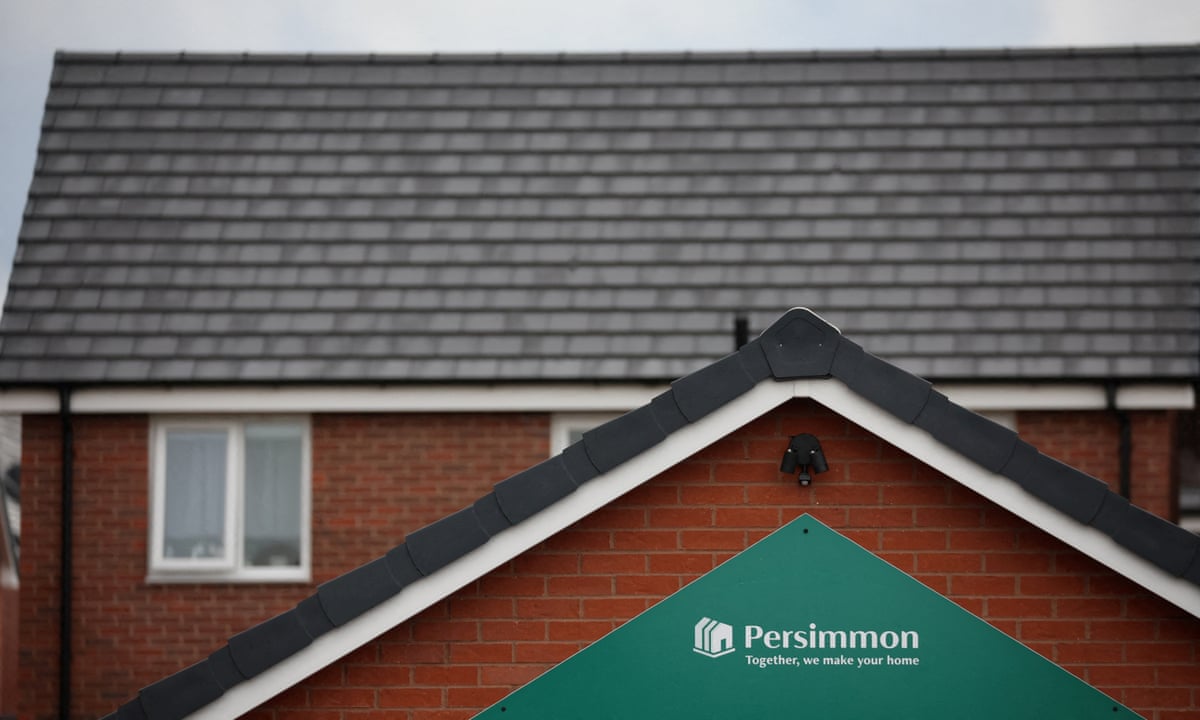 A sales office at a Persimmon housing development in Liverpool, Britain.