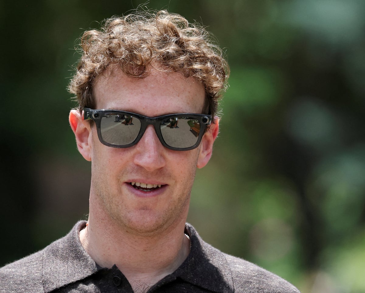 Mark Zuckerberg wearing sunglasses