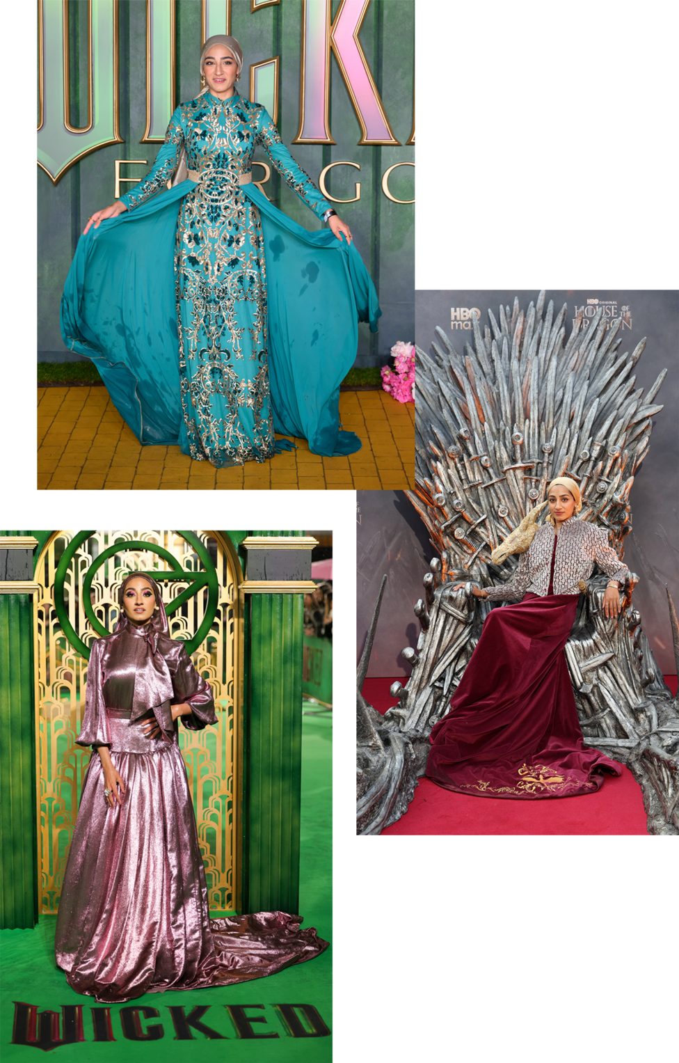 Zainab Jiwa attends premieres for Wicked: For Good, House of the Dragon Season 3 and Wicked: Part One