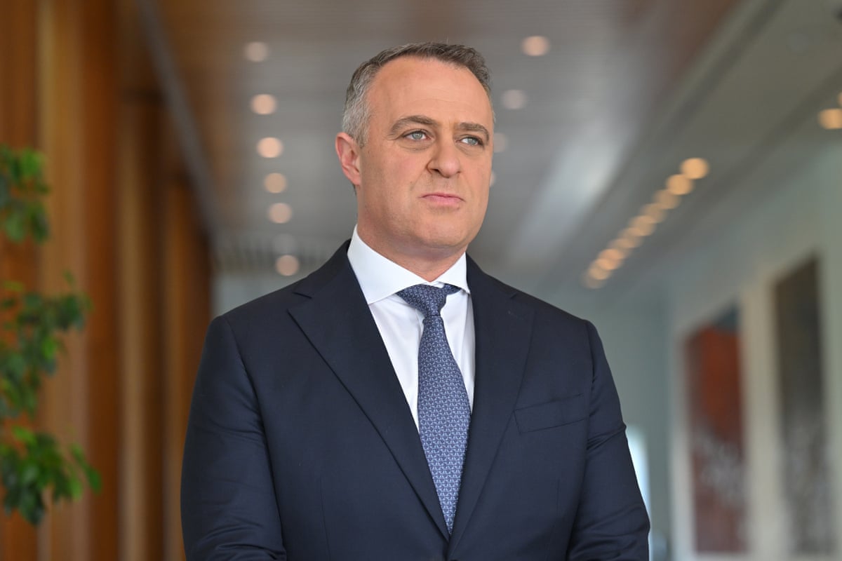Shadow Treasurer Tim Wilson at a press conference at Parliament House in Canberra,