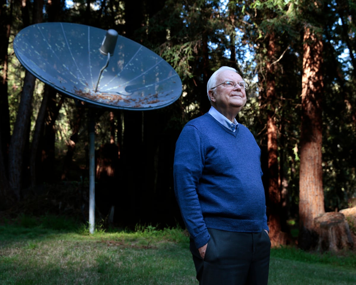 The American astronomer Frank Drake at his home in Aptos, California, 27 February 2015.