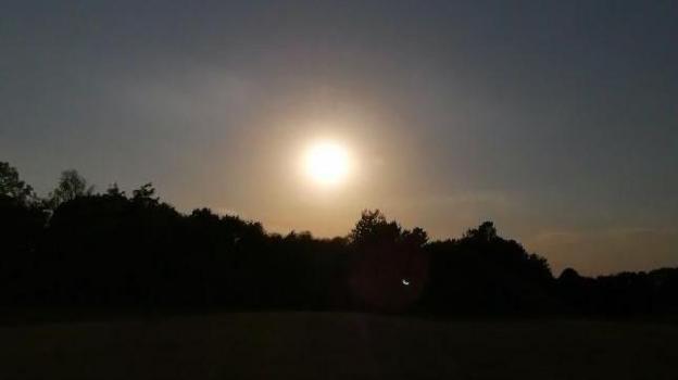 Solar eclipse from Chellaston