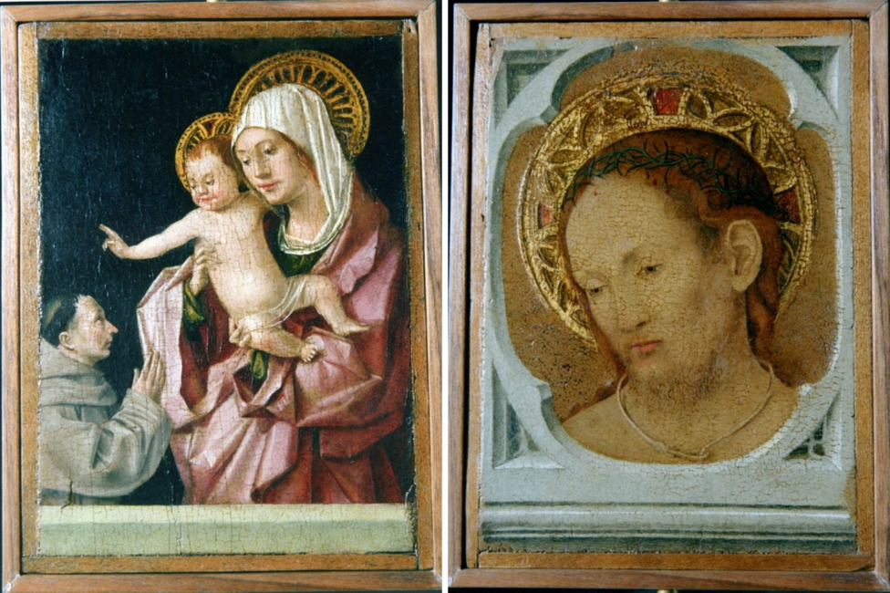 The Madonna and Child (left) and (right) Christ in Pietà