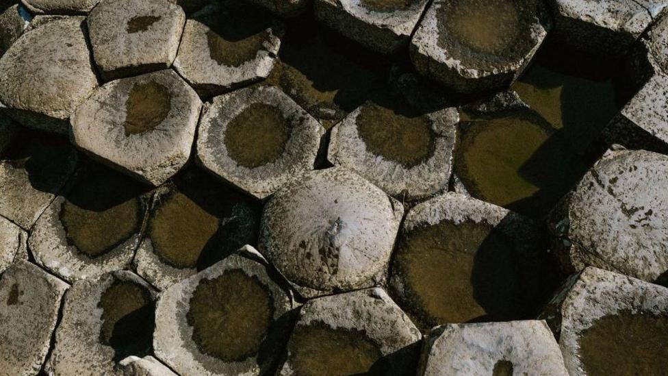Giant's Causeway as seen from above 