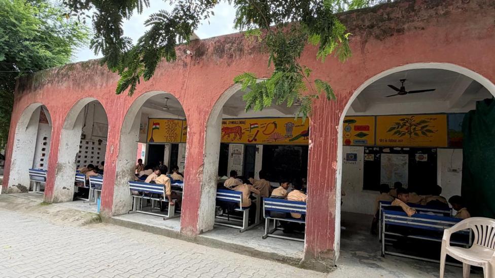 The boys' school in Khedi Kalan village in Faridabad