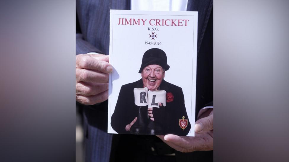 Service sheet of Jimmy Cricket