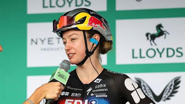 Lauren Dickson at the Tour of Britain Women