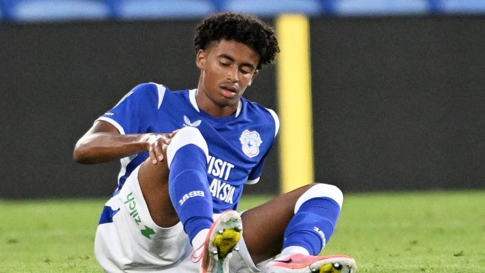 Noah Anyadike suffered a cramp on his debut aged 15 years and 98 days