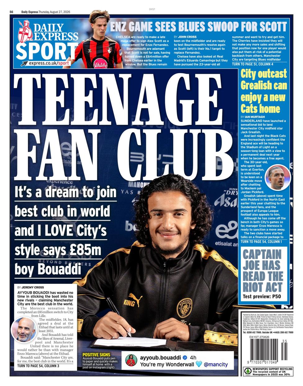 Express back page