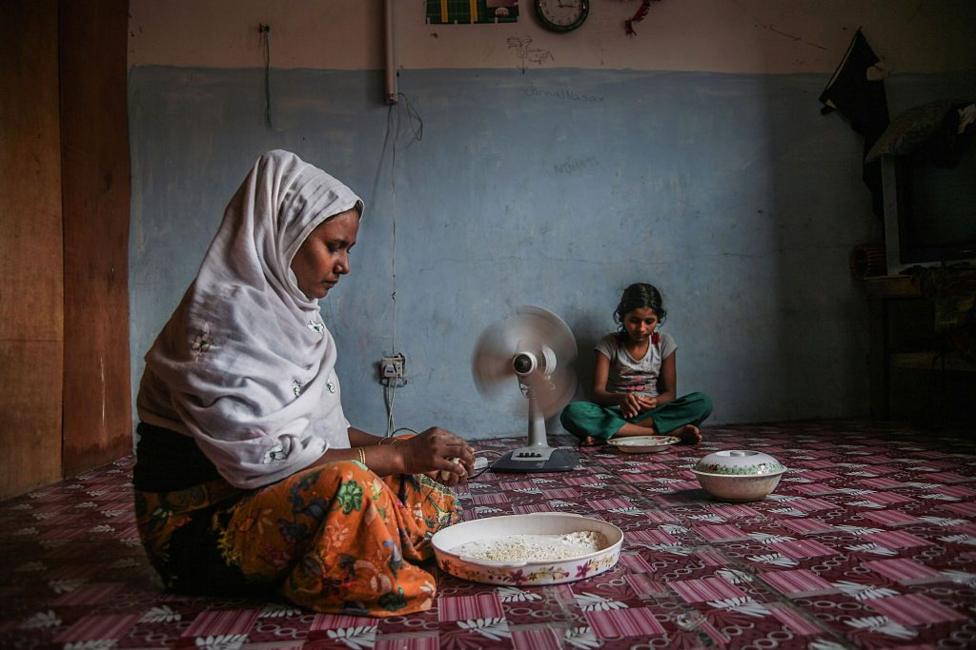 A rohingya woman in Klang, Malaysia