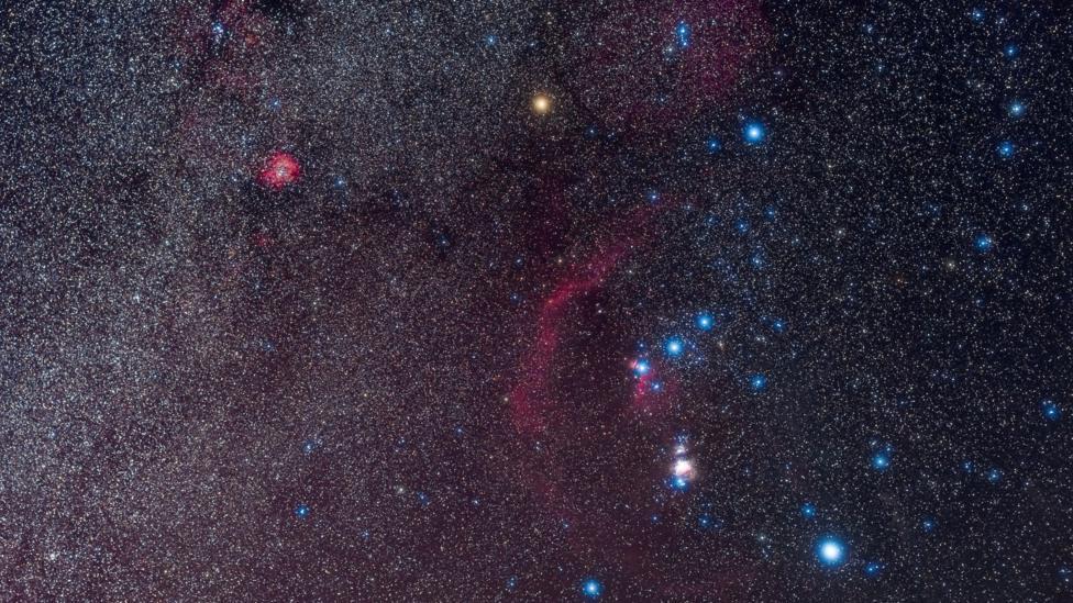 Orion and the northern winter Milky Way.
