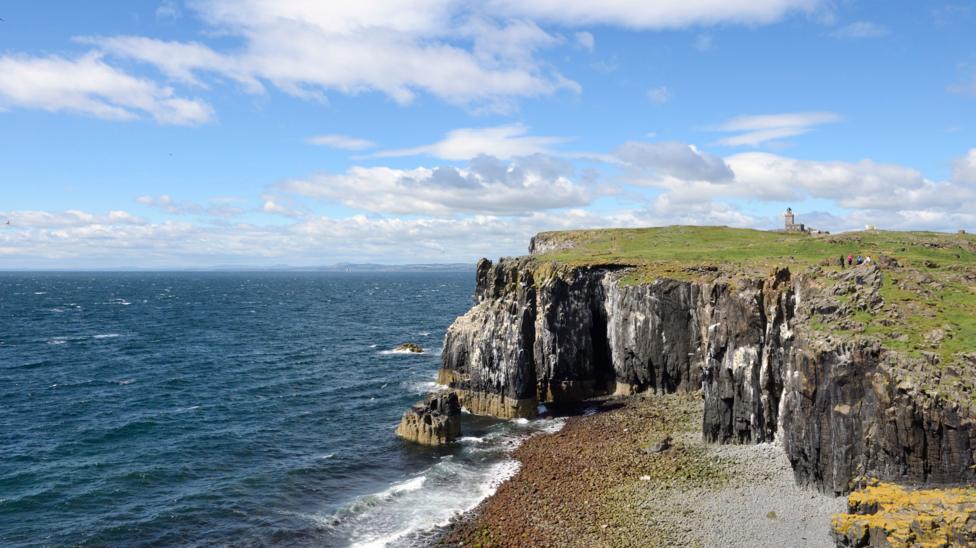 A general view of cliffs on the Isle of May in the Firth of Forth.