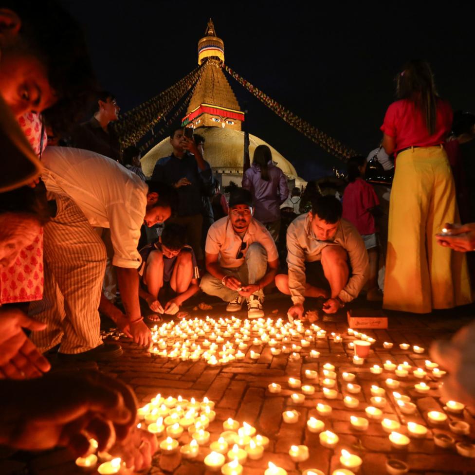 Candlelight vigil for flood victims held in Kathmandu on 3 September