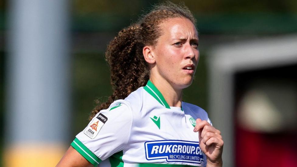 Abbie Iddenden pictured playing against Cardiff Met on the opening day of the season