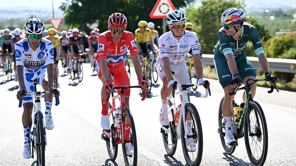 Ssantiago Buitrago, Enric Mas, Oscar Only and Wour van Aert