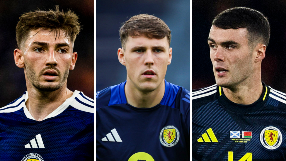 Billy Gilmour, Josh Mulligan and Lennon Miller