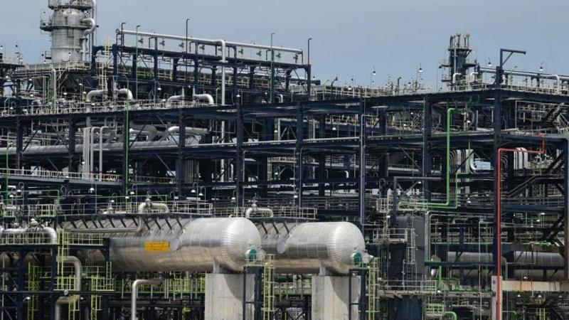 Photo showing Dangote refinery facility in Lekki, Lagos, Nigeria