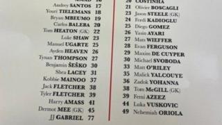 Manchester United v Brighton programme