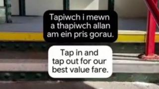 A screenshot of TfW's latest ad promoting Tap and Go on the Wrexham-Bidston line - the ad clearly states that the system offers passengers the best fares with no clear explanation that concessionary travel is not supported.