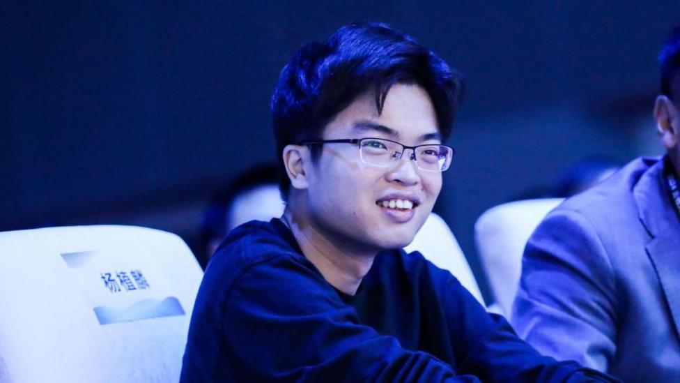 Yang Zhilin, founder of Moonshot AI, pictured smiling as he attends a tech forum in China