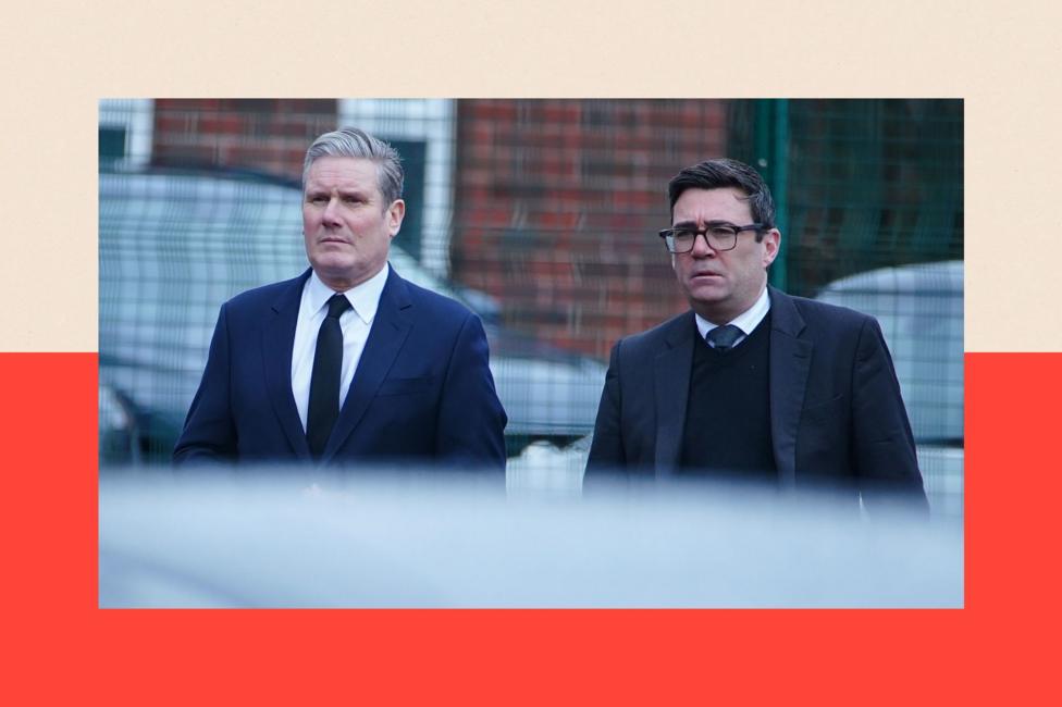 Keir Starmer and Andy Burnham arrive for a Requiem Mass for former Rochdale MP and Greater Manchester mayor Tony Lloyd