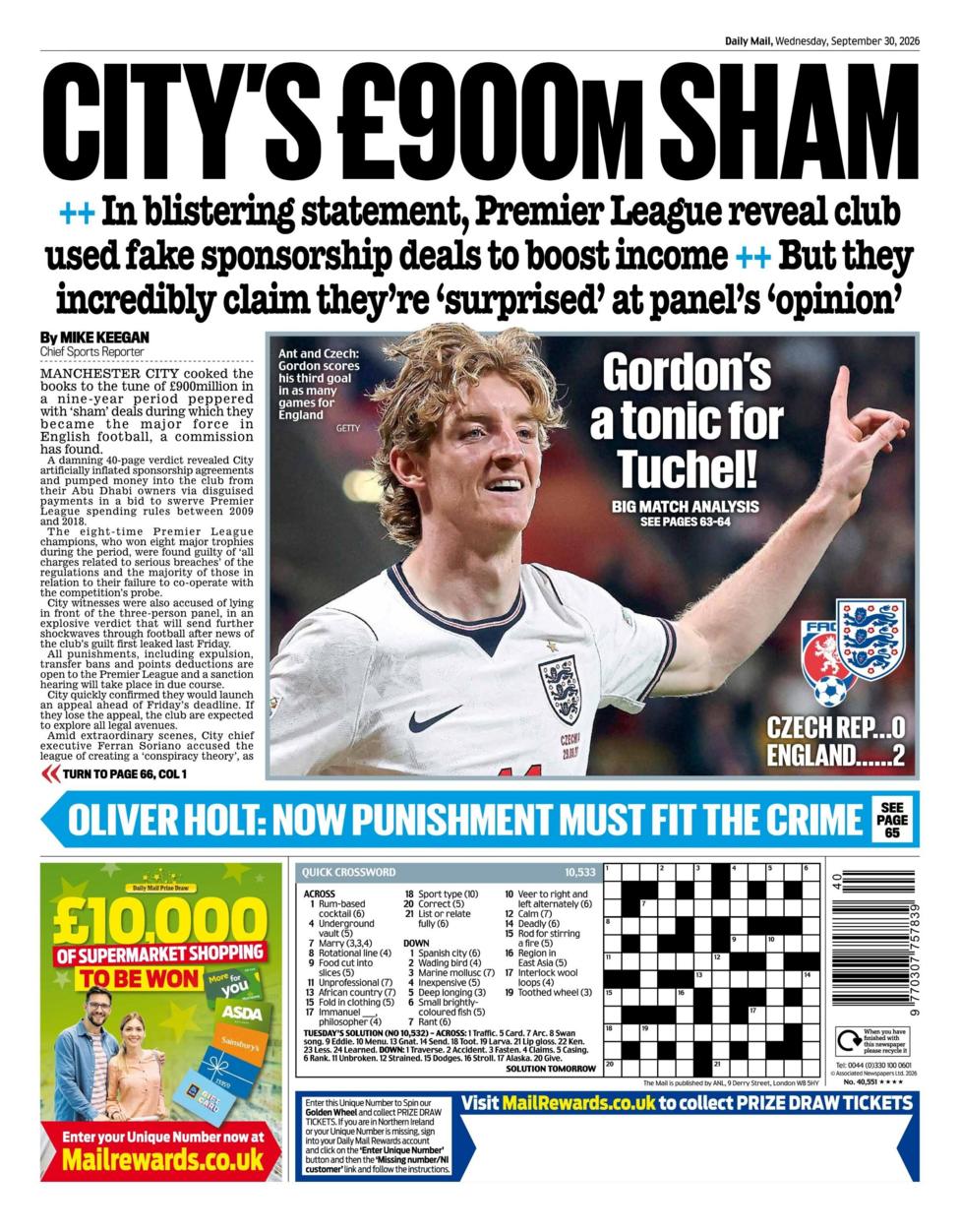 Daily Mail back page