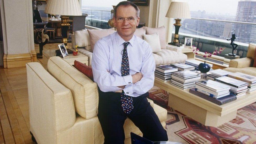 Jeffrey Archer in his plush apartment on the banks of the Thames