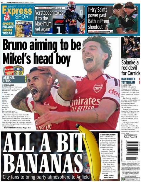 Sunday Express back page