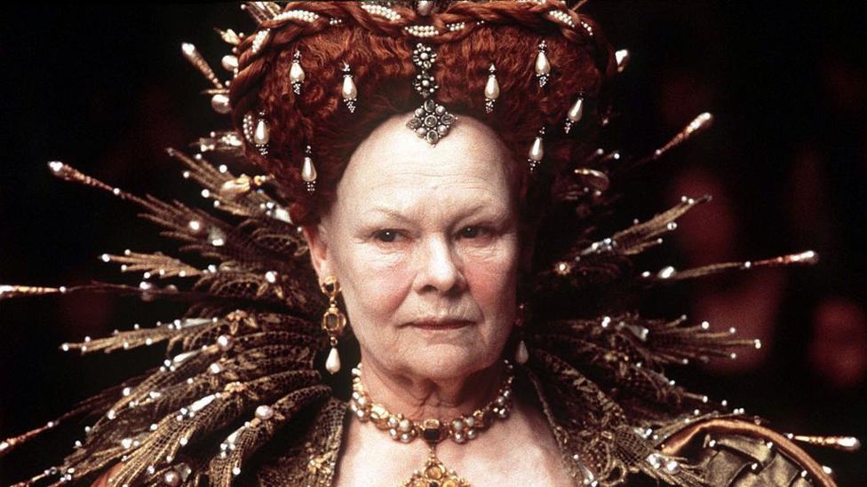 Judi Dench playing Queen Elizabeth I in the film Shakespeare in Love