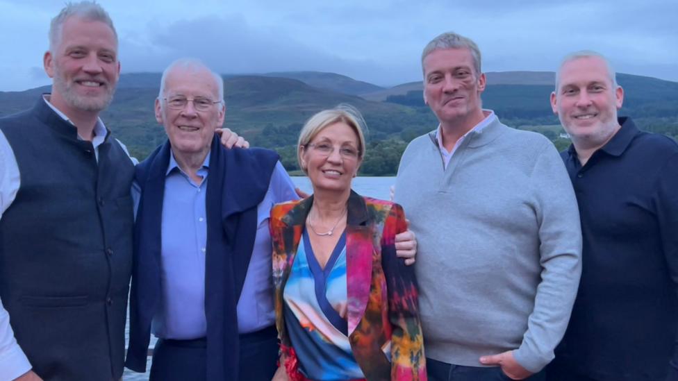 Sir Ian and Lady Helen Wood had three sons, Garreth, Nic and Graham