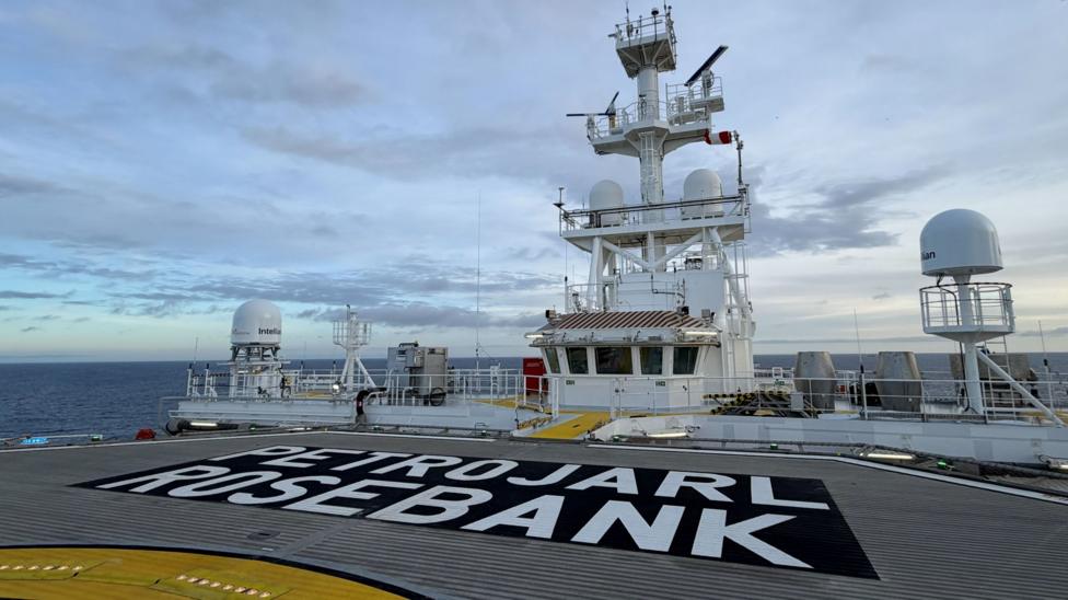 The helicopter deck on the Rosebank FPSO