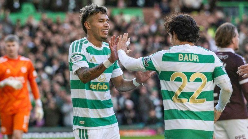 Celtic's Camilo Duran and Mika Baur